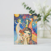 Tänzer und Tagträume Postkarte (Stehend Vorderseite)