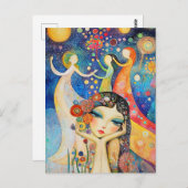 Tänzer und Tagträume Postkarte (Vorne/Hinten)