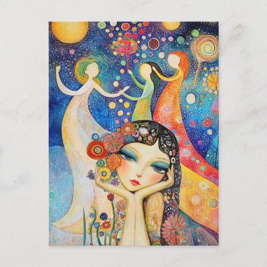 Tänzer und Tagträume Postkarte (Vorderseite)