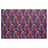 Tänzer unter Neon Rainbow Light Dusche Stoff (Fat Quarter (45,7 x 55,9 cm))