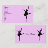 Tänzer-Visitenkarte Visitenkarte (Vorne/Hinten)