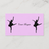 Tänzer-Visitenkarte Visitenkarte (Rückseite)