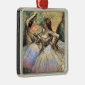 Tänzer von Degas Silbernes Ornament (Rechts)
