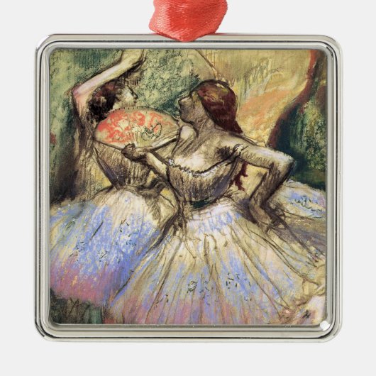 Tänzer von Degas Silbernes Ornament (Vorne)
