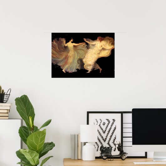 Tänzer von Franz von Stuck Poster (Heimbüro)