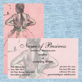 Tänzer von hinten durch Edgar Degas angeschaut Visitenkarte