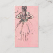 Tänzer von hinten durch Edgar Degas angeschaut Visitenkarte (Rückseite)