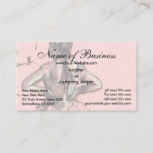 Tänzer von hinten durch Edgar Degas angeschaut Visitenkarte (Vorderseite)