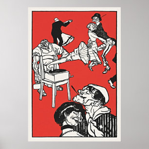 Tänzer von Moriz Jung - Vintag Bohemisch Poster