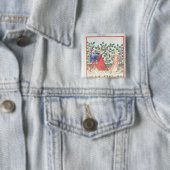 Tänzer vor Besen-Pflanzen, 13. Jahrhundert Button (Beispiel)