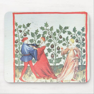 Tänzer vor Besen-Pflanzen, 13. Jahrhundert Mousepad