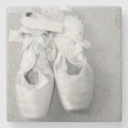 Tänzerballschuhe Fotografie Steinuntersetzer (Vorderseite)