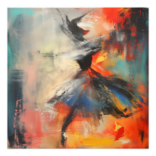 Tänzerin Abstrakte Kunst Fotodruck