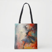 Tänzerin Abstrakte Kunst Tasche (Vorderseite)