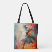 Tänzerin Abstrakte Kunst Tasche (Rückseite)