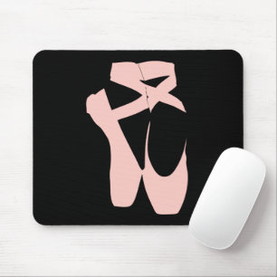 Tänzerin aus rosa Ballettschuhen Mousepad