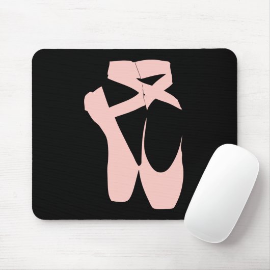 Tänzerin aus rosa Ballettschuhen Mousepad (Mit Mouse)