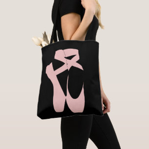 Tänzerin aus rosa Ballettschuhen Tasche