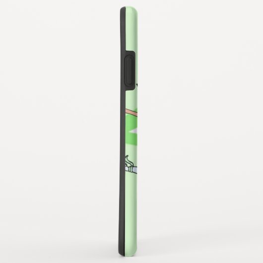 Tänzerin Ballerina Rotes Haar grün Case-Mate iPhone Hülle (Hinten/Rechts)