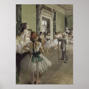 Tänzerin / Ballettschule - Degas-Malerei Poster