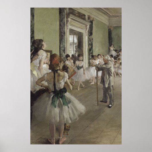 Tänzerin / Ballettschule - Degas-Malerei Poster (Vorne)