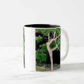 Tänzerin-Baum Zweifarbige Tasse (VorderseiteRechts)