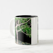 Tänzerin-Baum Zweifarbige Tasse (Vorderseite Links)