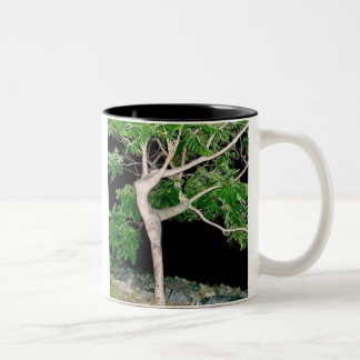 Tänzerin-Baum Zweifarbige Tasse