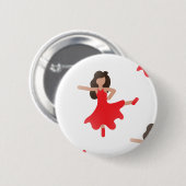 Tänzerin Emoji Button (Vorne & Hinten)
