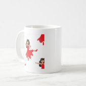 Tänzerin Emoji Kaffeetasse (Vorderseite Links)