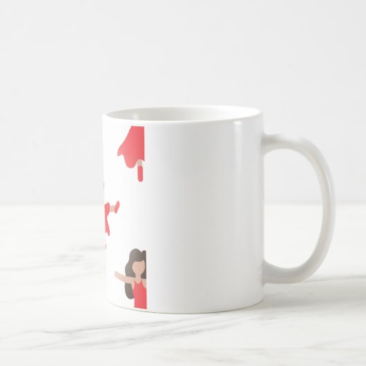 Tänzerin Emoji Kaffeetasse (Rechts)