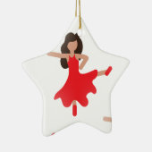 Tänzerin Emoji Keramikornament (Rechts)