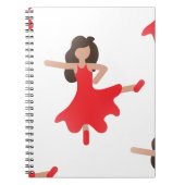 Tänzerin Emoji Notizblock (Vorderseite)
