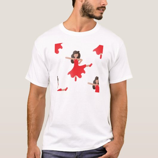 Tänzerin Emoji T-Shirt (Vorderseite)