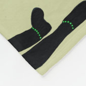 Tänzerin Fleece Blanket Minze & Black (Ecke)