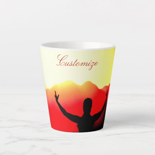 Tänzerin Gruß Sunrise Thunder Cove Milchtasse (Vorderseite)