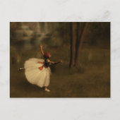 Tänzerin im Garten Postkarte (Vorderseite)