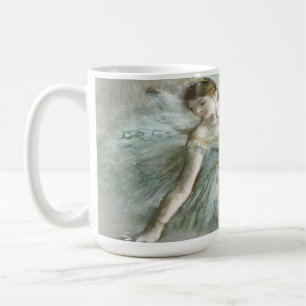 Tänzerin in Grün von Edgar Degas Kaffeetasse