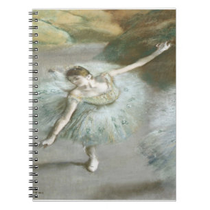 Tänzerin in Grün von Edgar Degas Notizblock