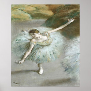 Tänzerin in Grün von Edgar Degas Poster