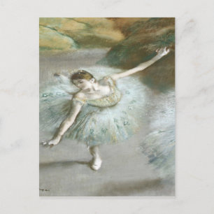 Tänzerin in Grün von Edgar Degas Postkarte