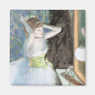 Tänzerin in ihrem Ankleideraum von Edgar Degas Magnet