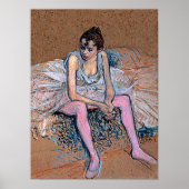 Tänzerin in rosafarbenen Lichtern Poster (Vorne)
