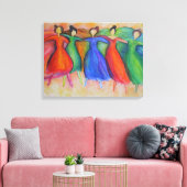 Tänzerin-Leinwand Leinwanddruck (Insitu (Wohnzimmer))