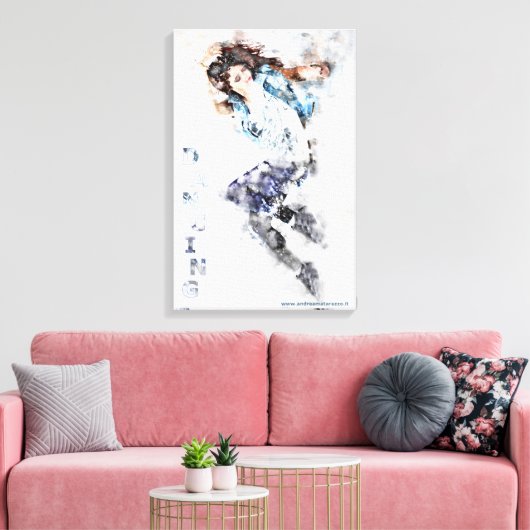 Tänzerin Leinwanddruck (Insitu (Wohnzimmer))