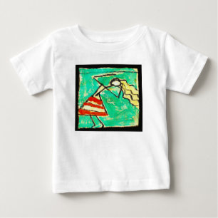 Tänzerin mit blauem Rock, Gemälde von Egon Schiele Baby T-shirt