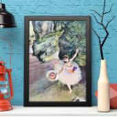 Tänzerin mit Blumenstrauß von Edgar Degas Poster