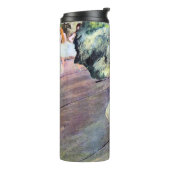 Tänzerin mit Blumenstrauß von Edgar Degas Thermosbecher (Nach links gedreht)