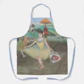 Tänzerin mit Bouquet, Curtsying von Edgar Degas Schürze (Vorderseite)