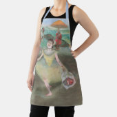 Tänzerin mit Bouquet, Curtsying von Edgar Degas Schürze (InSitu)